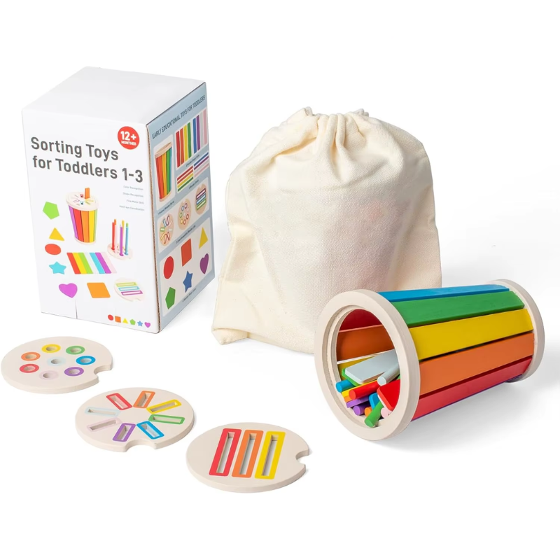 Montessori Regenbogen Sortier- und Zuordnungsspielzeug